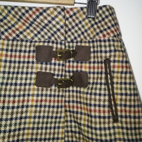 Zara Mini A Line Faux Wrap Mini Skirt, sz 10 - Picture 2 of 8